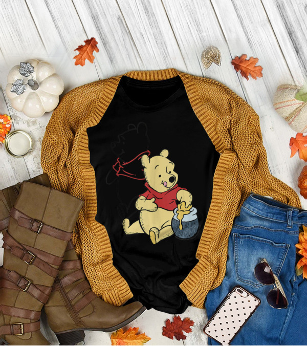 Disney Winnie The Pooh Honey Jar Line T-Shirt