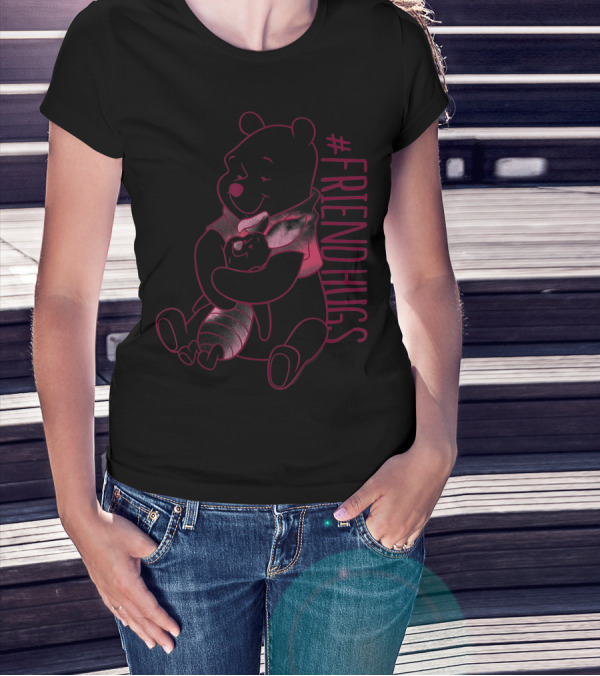 Winnie The Pooh Piglet Friend Hugs Disney T-Shirt