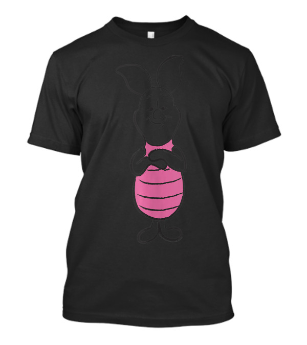 Disney Winnie The Pooh Piglet Simple Sketch Iconic Character T-Shirt