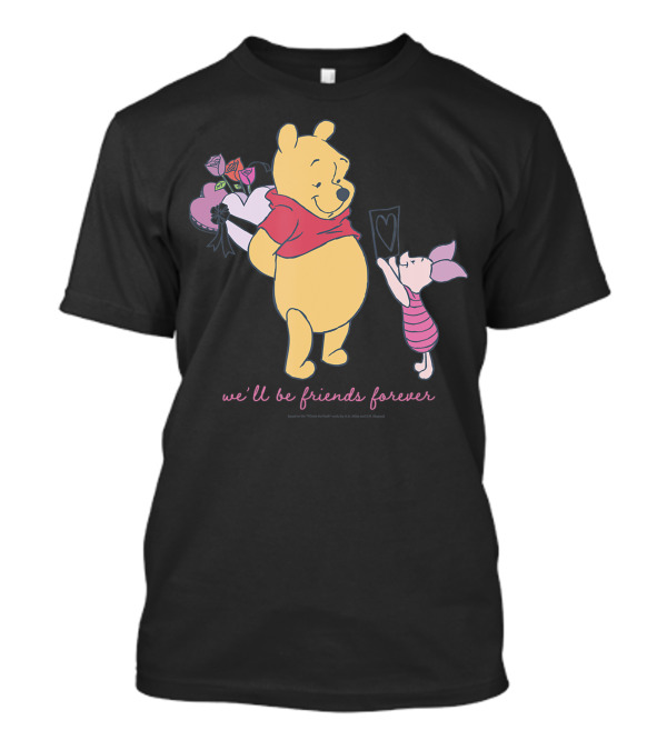 Disney Winnie The Pooh Valentine’s Day We’ll Be Friends Forever T-Shirt