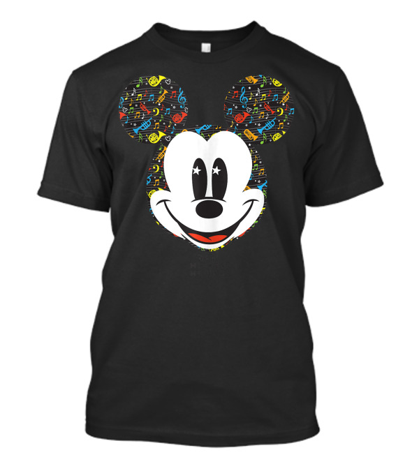 Disney Year Of The Mouse February Band Concert Mickey Musical Notes T-Shirt