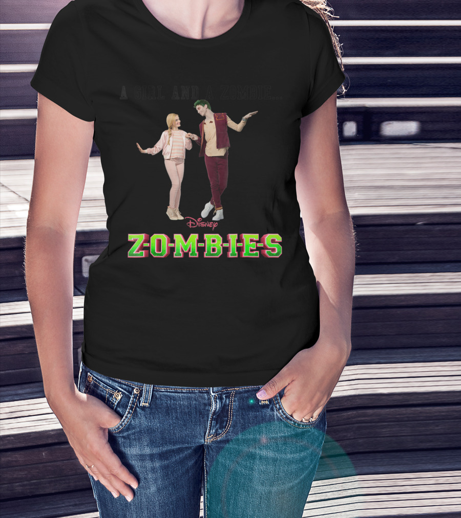 A Girl And A Zombie Disney Zombies T-Shirt