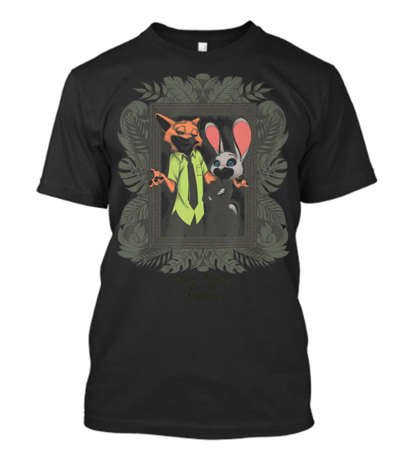 Disney Zootopia Can Be Anything Fox And Bunny Frame T-Shirt