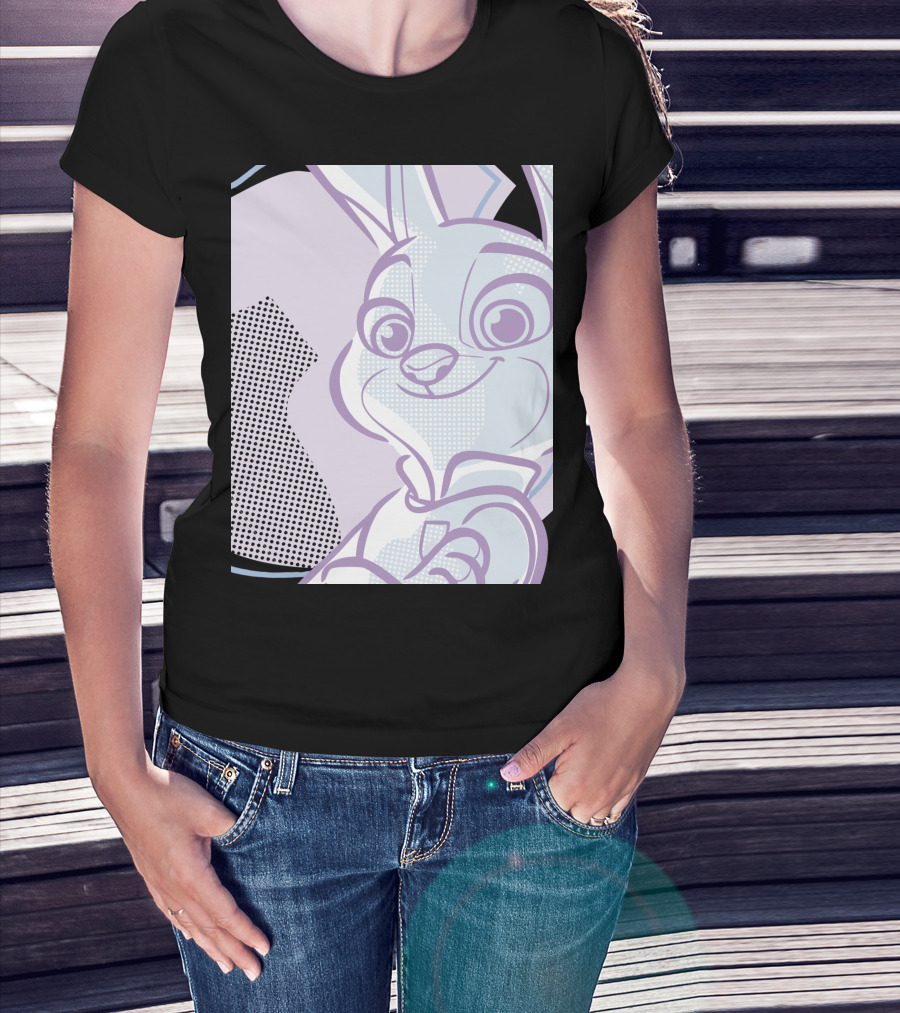 Zootopia Judy Hopps Pastel Style Pop Art Disney T-Shirt