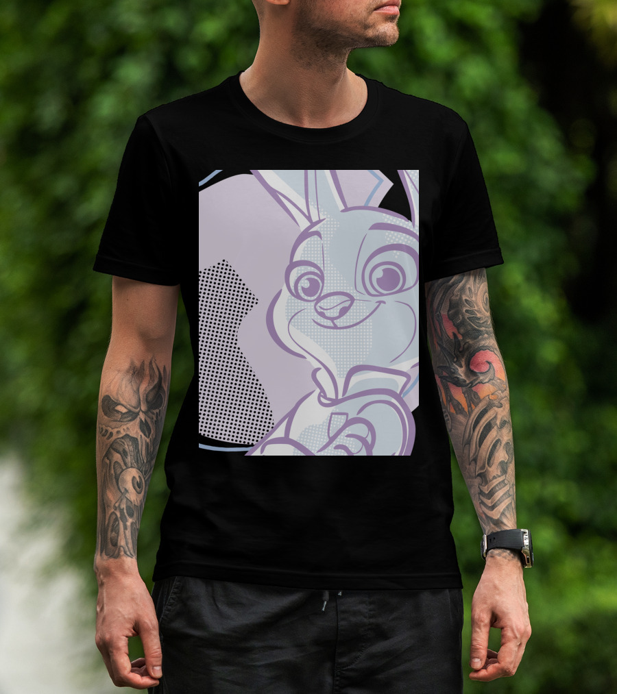 Zootopia Judy Hopps Pastel Style Pop Art Disney T-Shirt