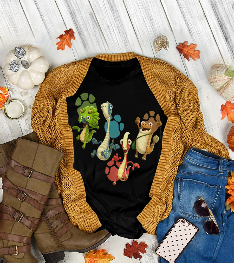 Gigantosaurus Kid Dinos Bill Tiny Rocky Mazu Paws T-Shirt