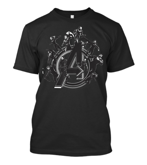 Avengers Endgame Marvel Heroes Flying Around Iconic A T-Shirt