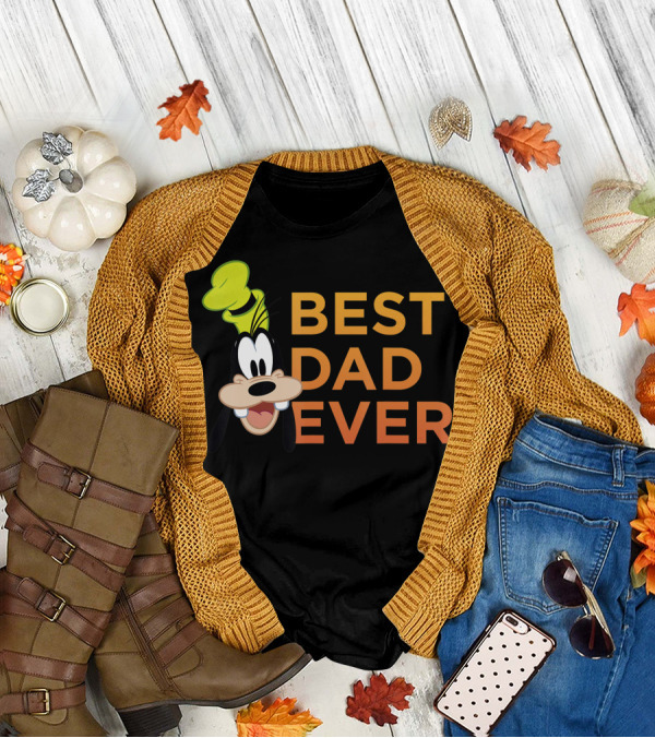 Disney Goofy Best Dad Ever Mens Mickey And Friends T-Shirt