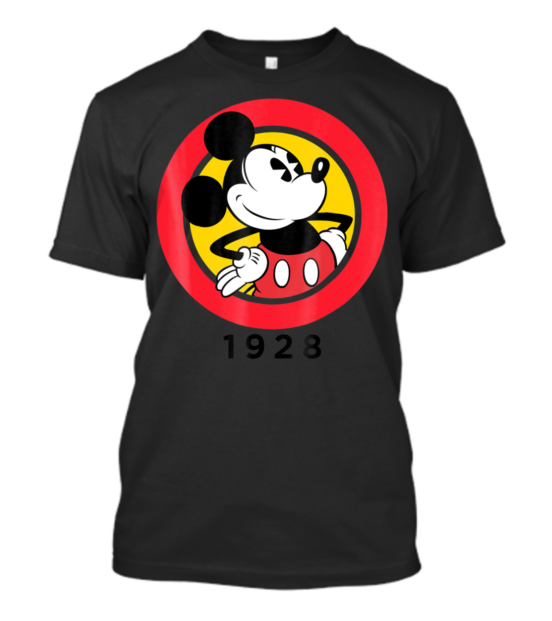 Mickey Mouse Vintage Logo 1928 Circle T-Shirt