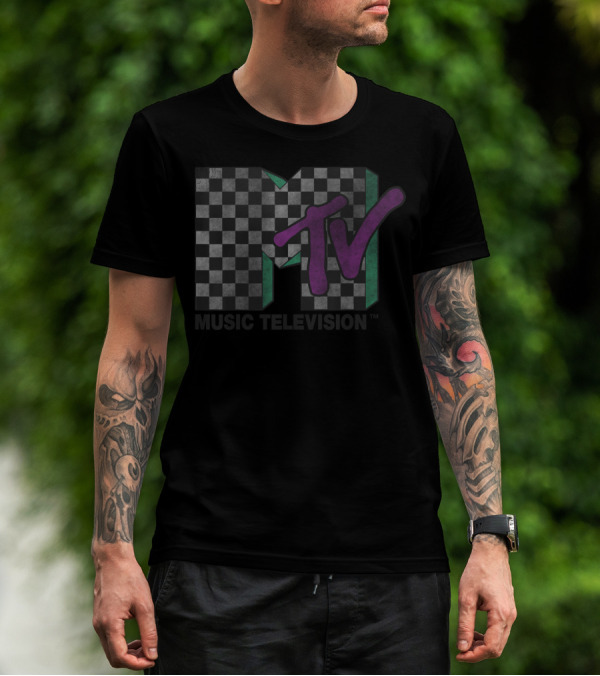 MTV Checkered Music Television T-Shirt