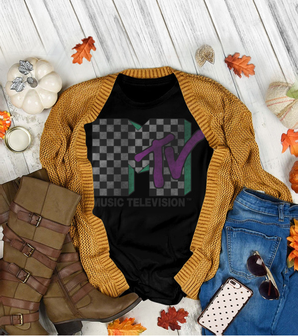 MTV Checkered Music Television T-Shirt