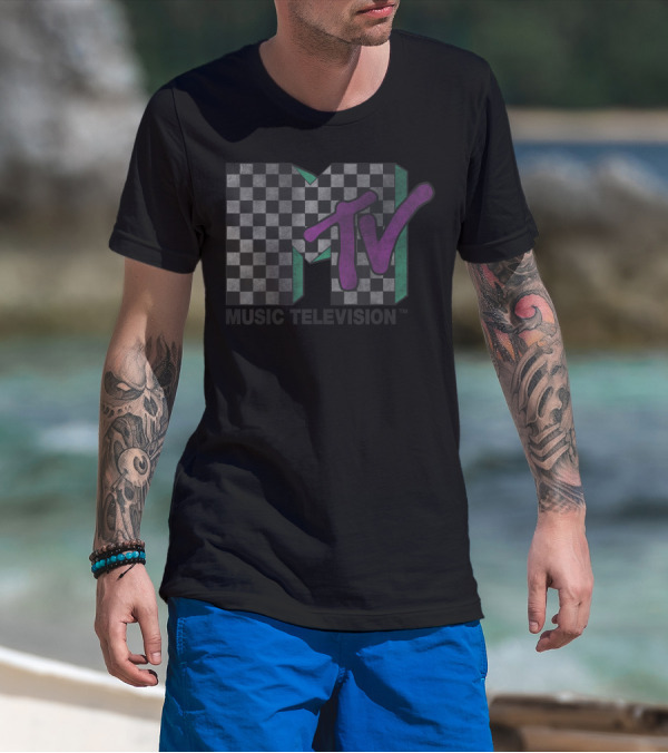 MTV Checkered Music Television T-Shirt