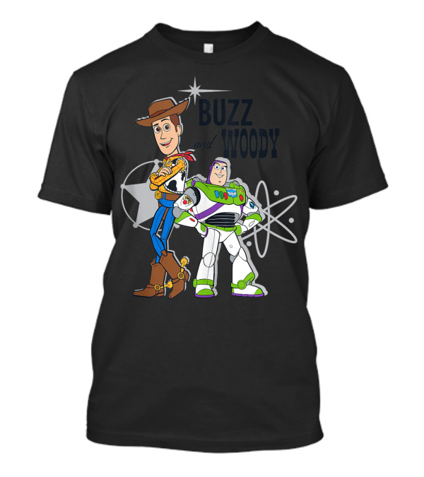 Buzz And Woody Pixar Toy Story Retro Style Iconic Duo T-Shirt