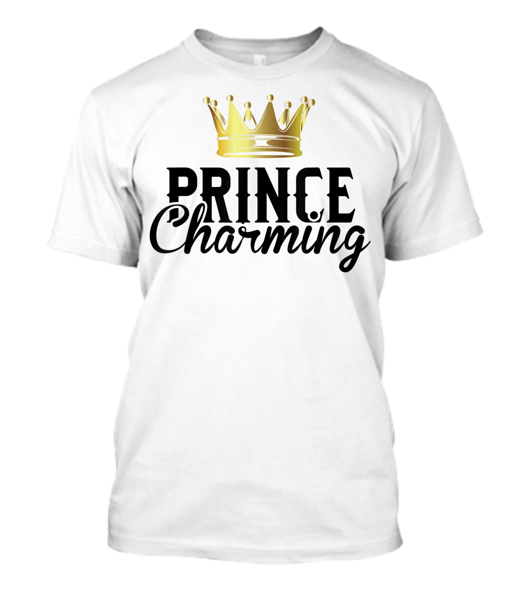 Prince Charming Crown Fairy Tale Halloween Lazy T-Shirt
