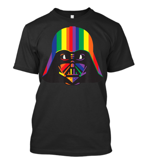 Star Wars Darth Vader Rainbow Helmet Colors T-Shirt