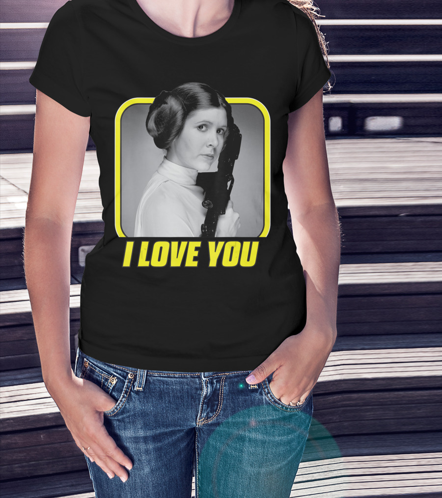 Star Wars Princess Leia I Love You Valentine's Day T-Shirt