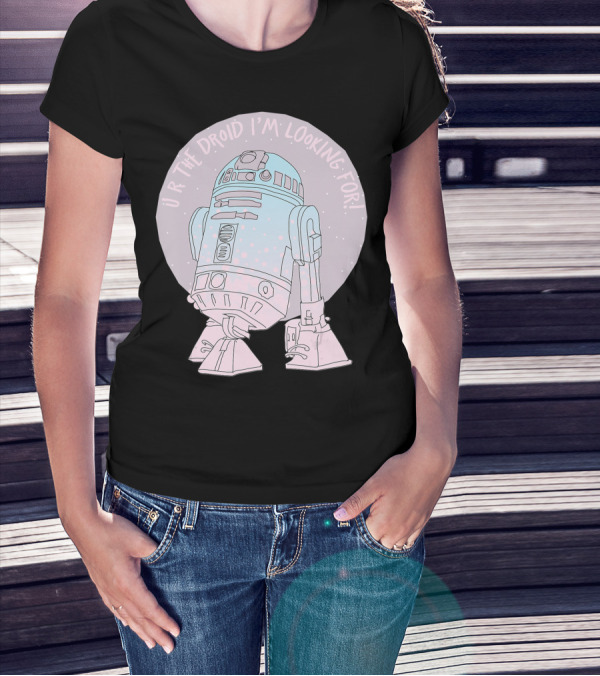 Star Wars R2 D2 U R The Droid I'm Looking For Valentines Day T-Shirt