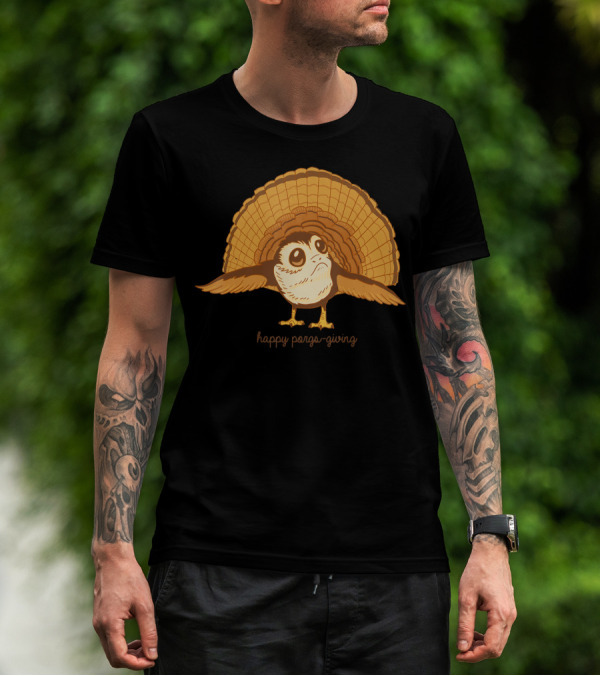 Star Wars The Last Jedi Porg Happy Porgs Giving Happy Porgs-Giving T-Shirt