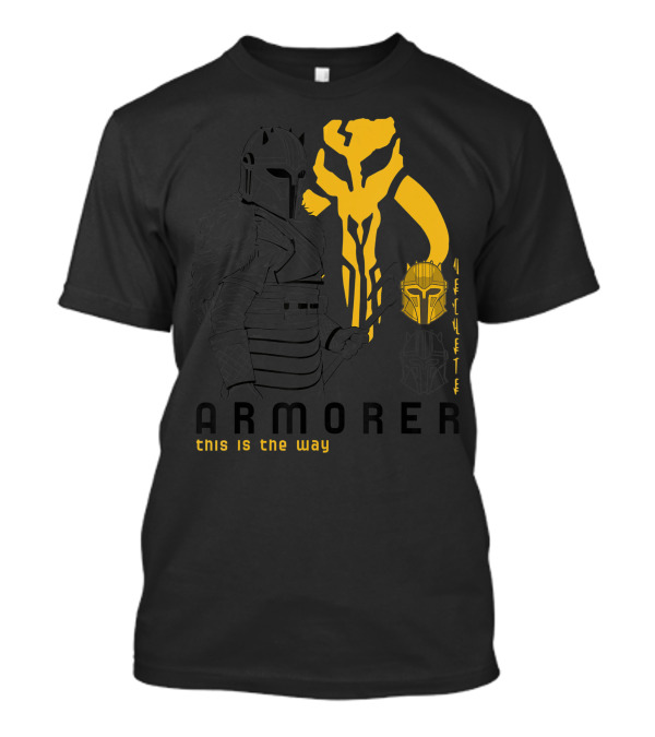 Star Wars The Mandalorian Armorer This Is The Way Mythosaur Helmet T-Shirt