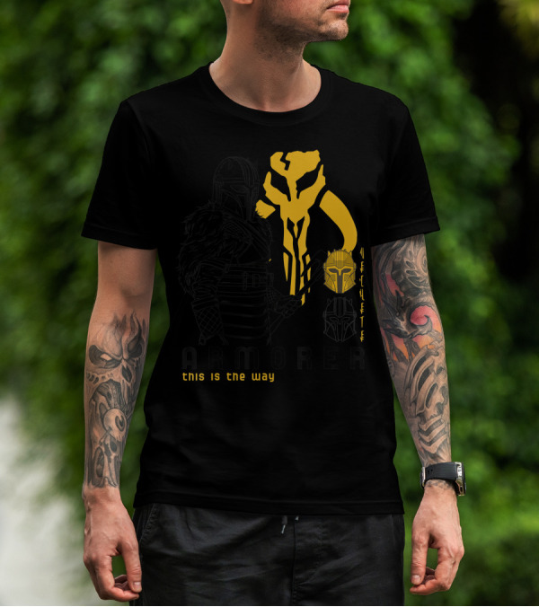Star Wars The Mandalorian Armorer This Is The Way Mythosaur Helmet T-Shirt
