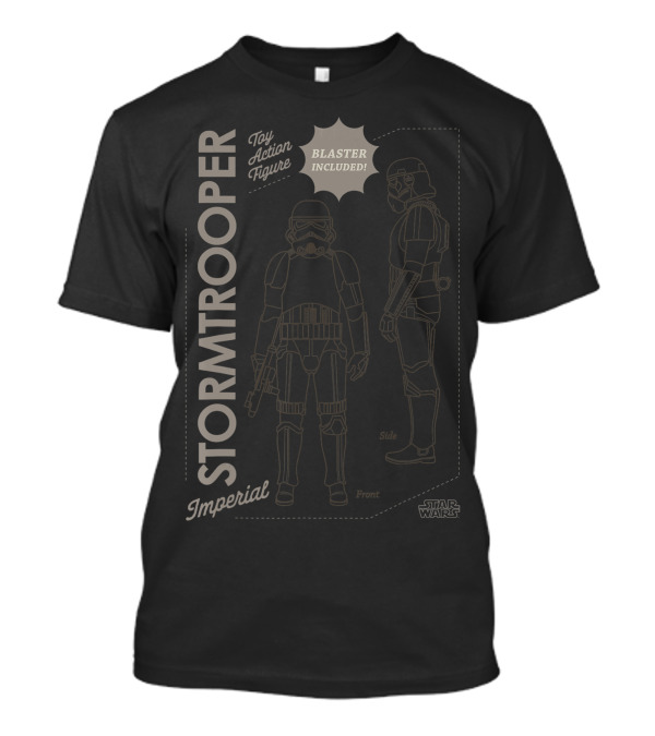Star Wars Imperial Stormtrooper Toy Action Figure Blaster Included T-Shirt