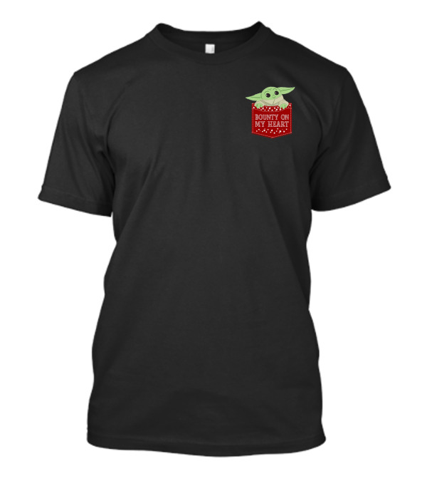 Star Wars The Mandalorian The Child Bounty On My Heart Baby Yoda T-Shirt