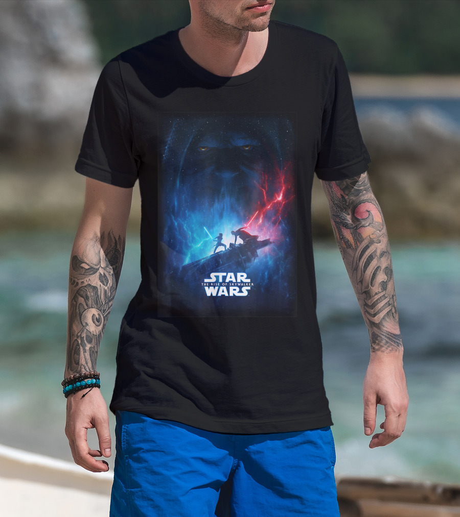 Star Wars The Rise Of Skywalker Good Vs Evil Epic Showdown With Sith And Jedi Duel T-Shirt