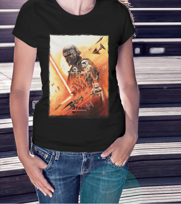Star Wars The Rise Of Skywalker Kylo Ren Epic Battle Scene T-Shirt