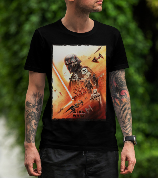 Star Wars The Rise Of Skywalker Kylo Ren Epic Battle Scene T-Shirt