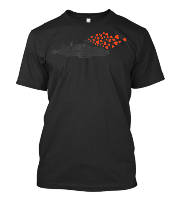 Star Wars Valentine's Day Millennium Falcon Hearts T-Shirt