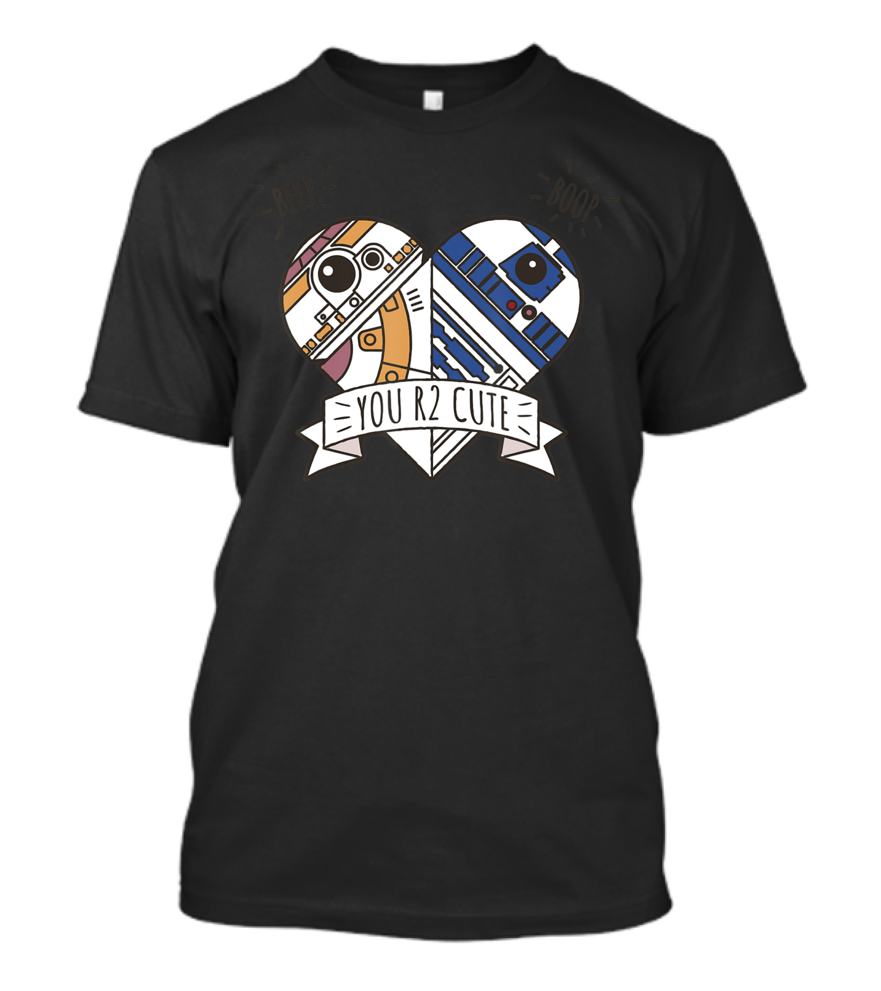 Star Wars Valentines You R2 Cute Beep Boop Heart Droids T-Shirt