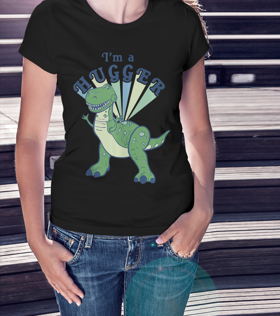 Disney Pixar Toy Story 4 Rex I'm A Hugger Dinosaur Colorful T-Shirt