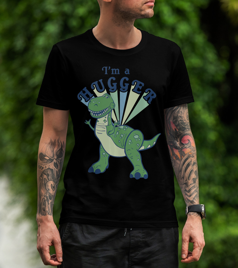 Disney Pixar Toy Story 4 Rex I'm A Hugger Dinosaur Colorful T-Shirt
