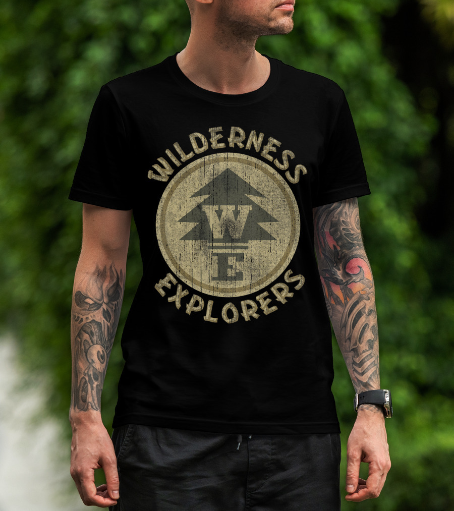 Wilderness Explorers Logo Disney Pixar Up Badge Patch T-Shirt