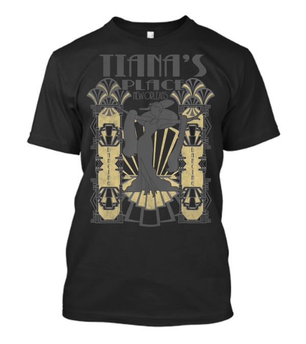 Tiana's Place New Orleans Dancing Art Deco Style Disney Princess And The Frog T-Shirt