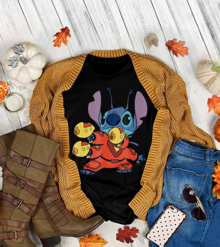 Disney Stitch Space Fighter Triple Blaster Y6 T-Shirt