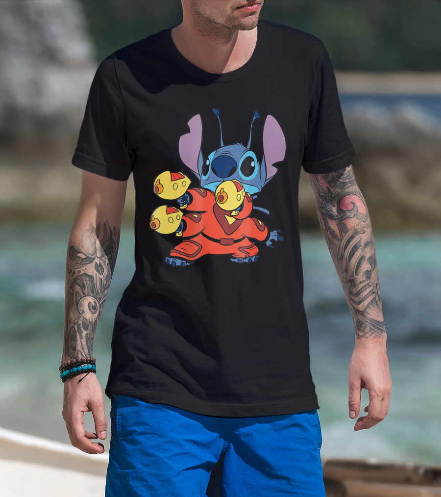 Disney Stitch Space Fighter Triple Blaster Y6 T-Shirt