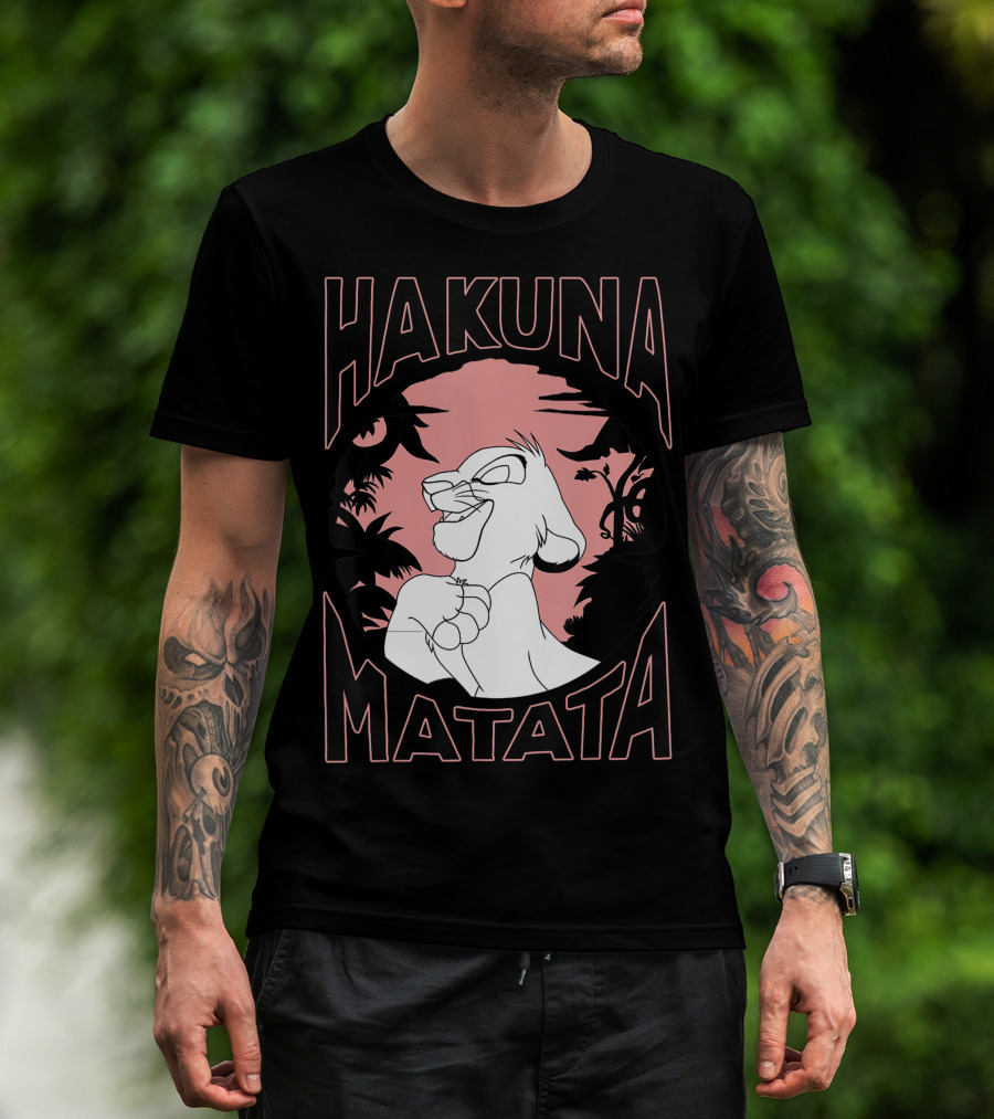 Hakuna Matata The Lion King Simba Sunset Disney T-Shirt