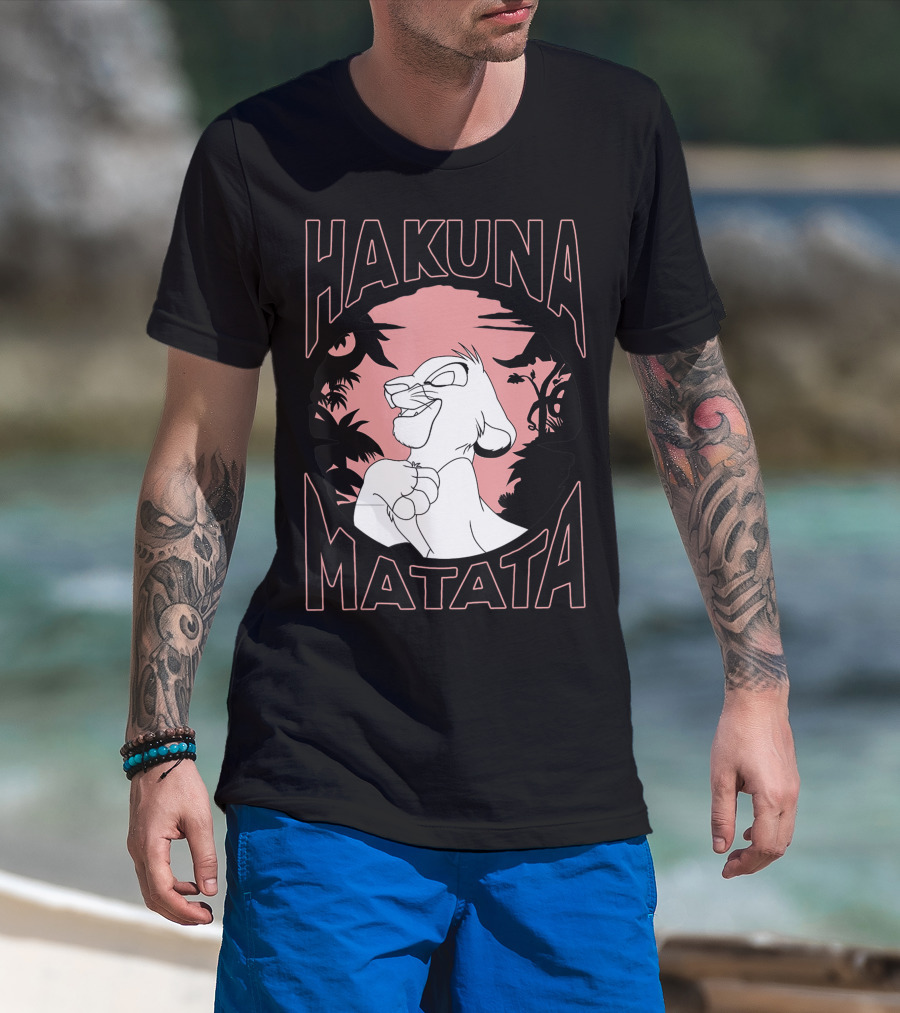 Hakuna Matata The Lion King Simba Sunset Disney T-Shirt