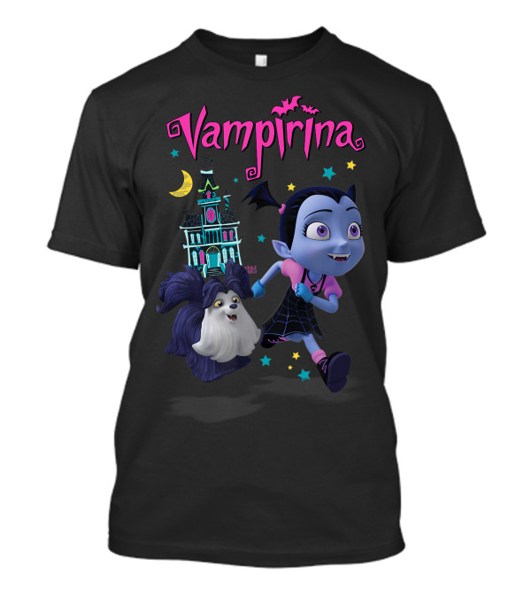 Vampirina And Wolfie Running Adventure At Spooky Haunted House T-Shirt