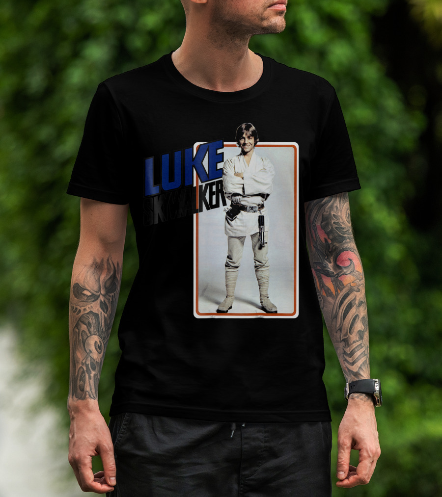 Star Wars Luke Skywalker Smiling Jedi Robe Photo Card T-Shirt