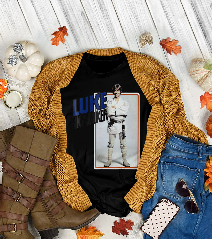 Star Wars Luke Skywalker Smiling Jedi Robe Photo Card T-Shirt