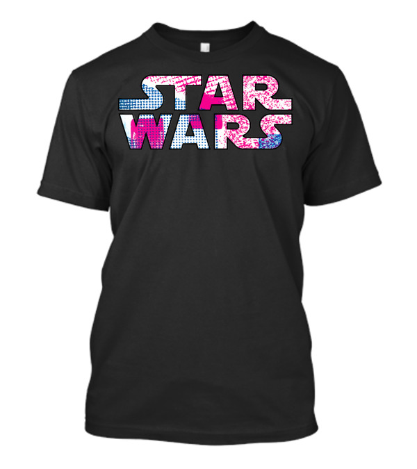 Star Wars Pink Blue Halftone T-Shirt