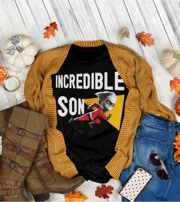 Disney Pixar Incredibles 2 Incredible Son Running Hero T-Shirt