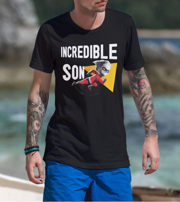 Disney Pixar Incredibles 2 Incredible Son Running Hero T-Shirt