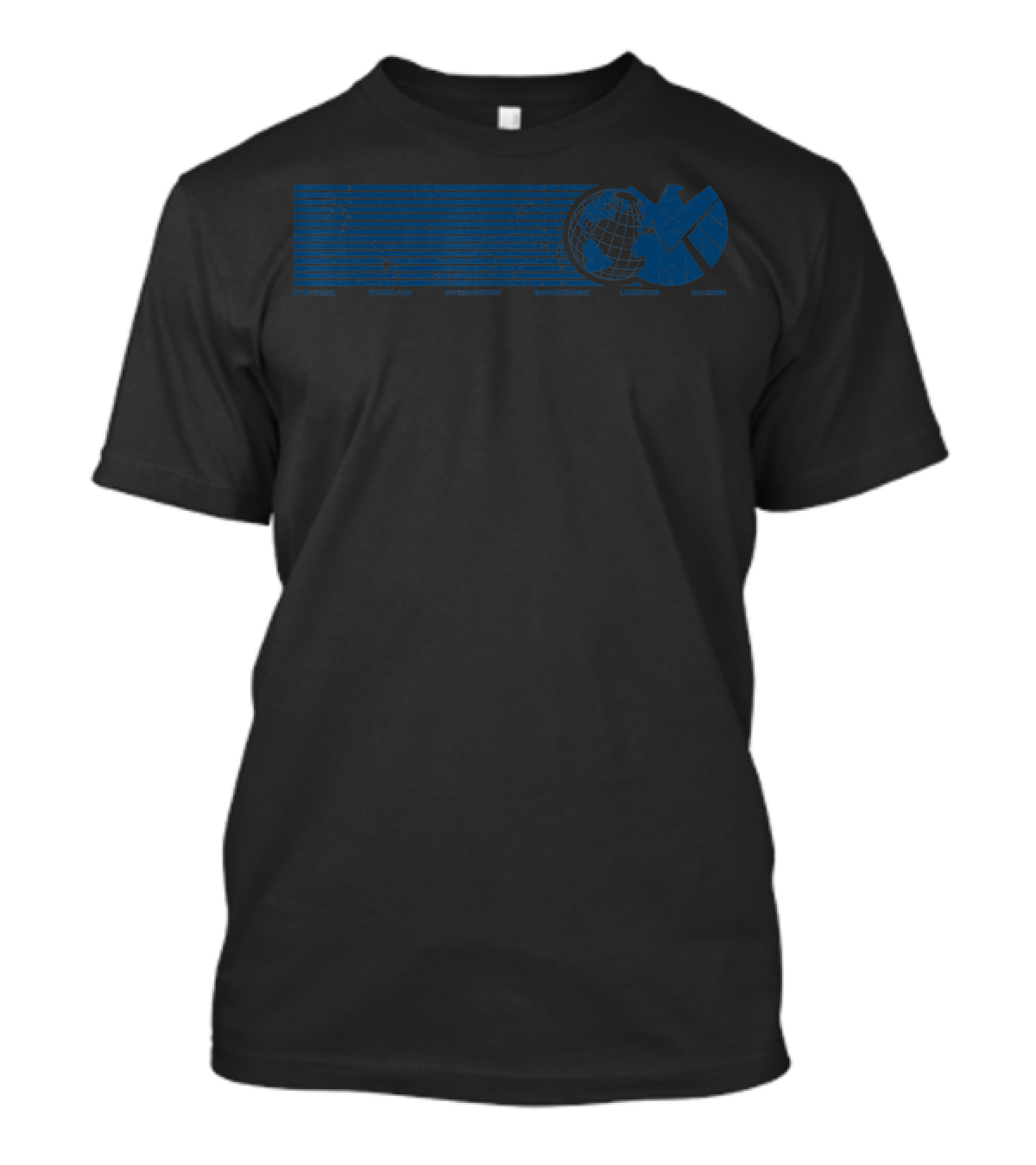 Marvel Agents Of SHIELD Strategic Homeland Intervention Enforcement Logistics Division Eagle Globe T-Shirt