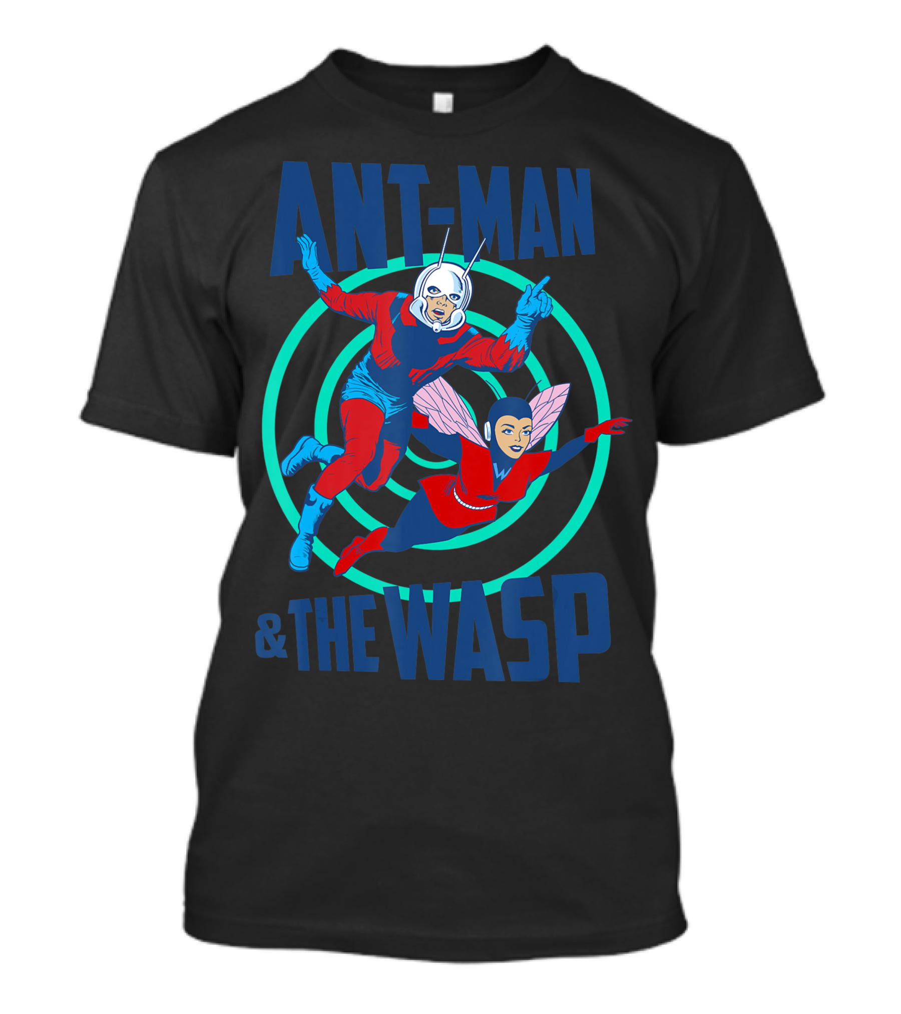 ANT-MAN And THE WASP Marvel Comic Style Retro Action Duo T-Shirt