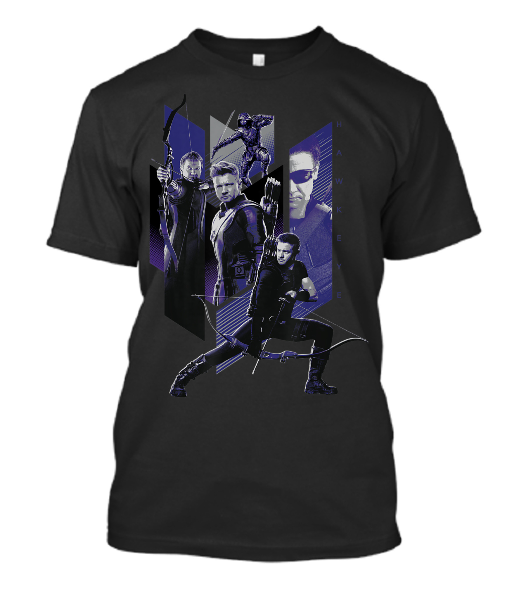 Avengers Endgame Hawkeye Character Montage Marvel T-Shirt