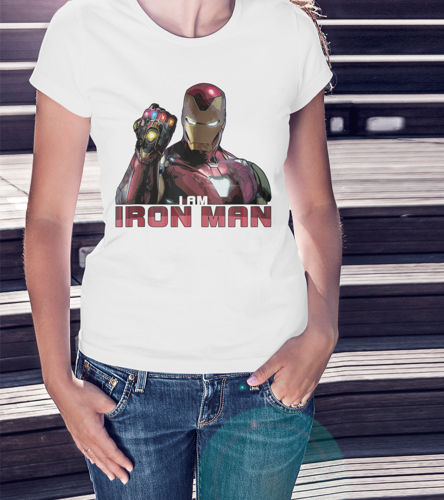 I Am Iron Man Avengers Endgame Movie Marvel T-Shirt