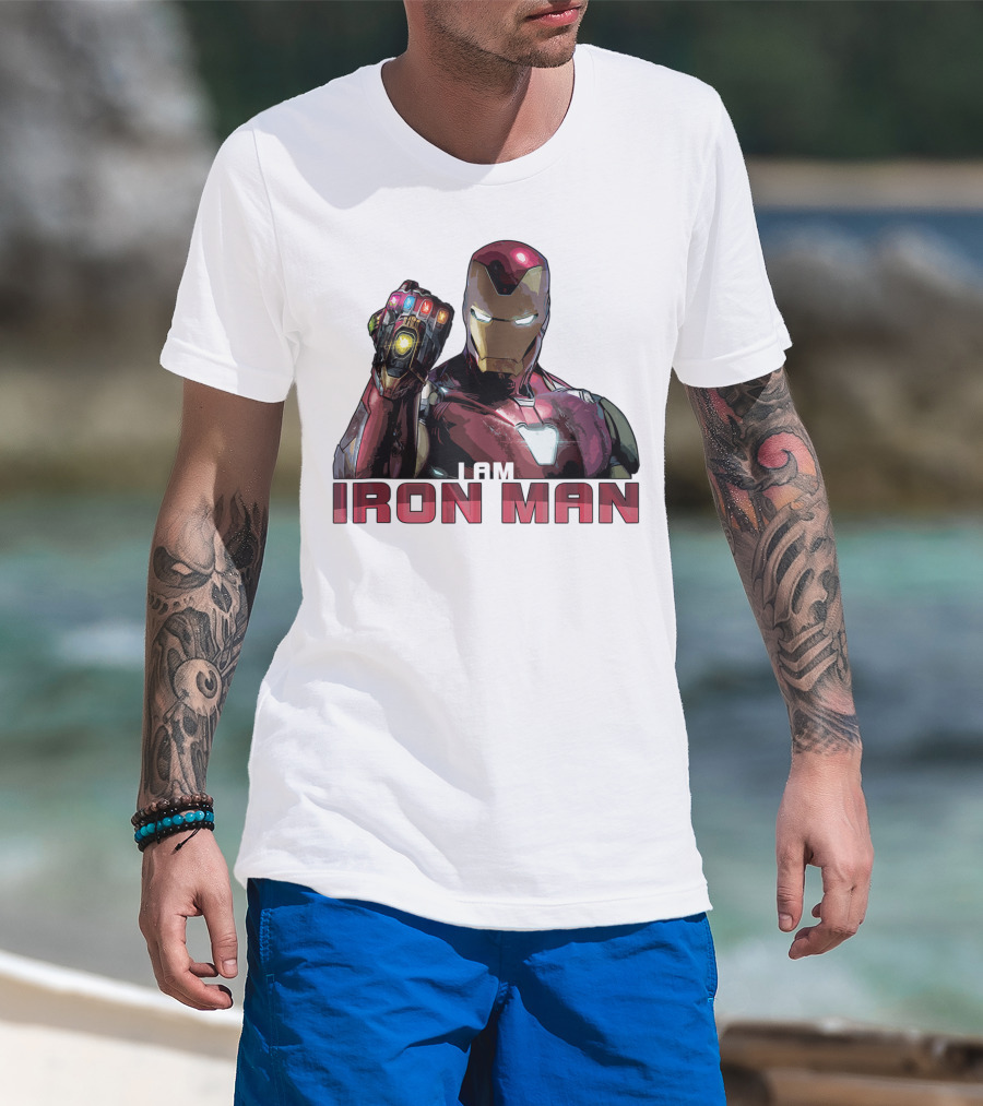 I Am Iron Man Avengers Endgame Movie Marvel T-Shirt